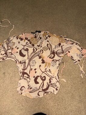 Vintage Y2K Angie Top S Boho Hippie Fairy Core 00s Sheer  Whimsy Goth Festival